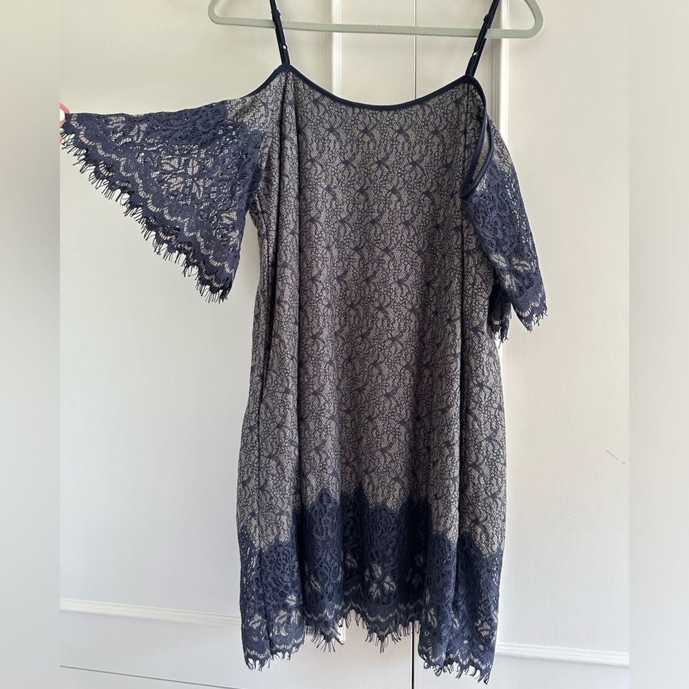 Lace Overlay Dress